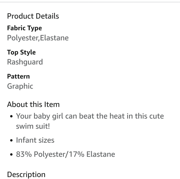 NWT Carter's bathing suit- 9 months - Picture 7 of 8